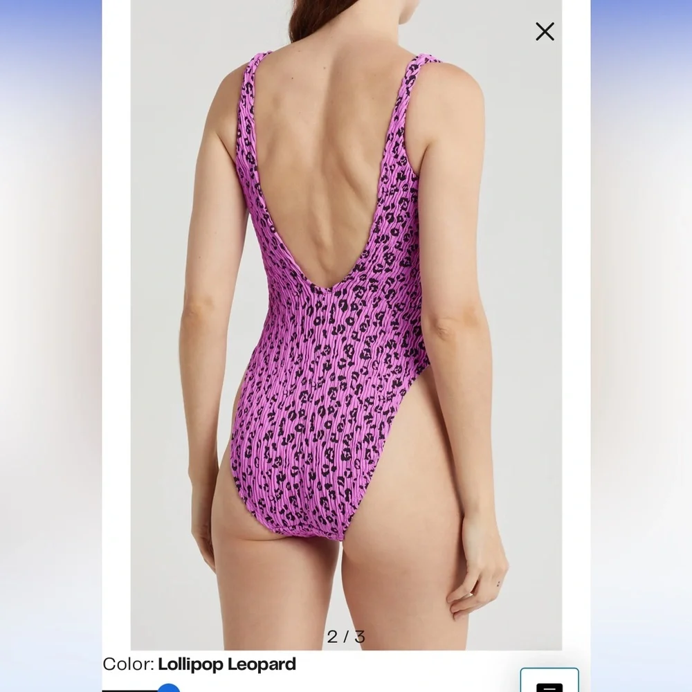 Good American Lollipop Leopard One Piece - Picture 2 of 6